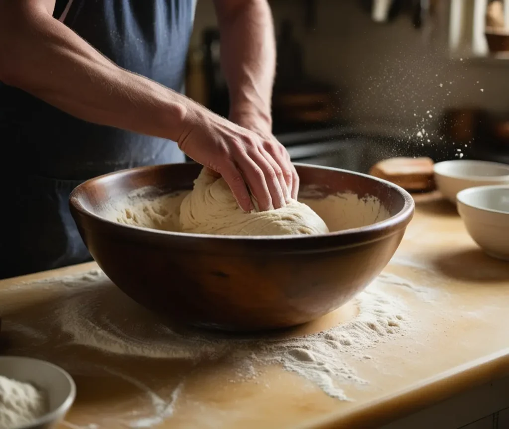 Mixing the Dough Mixing the Dough
